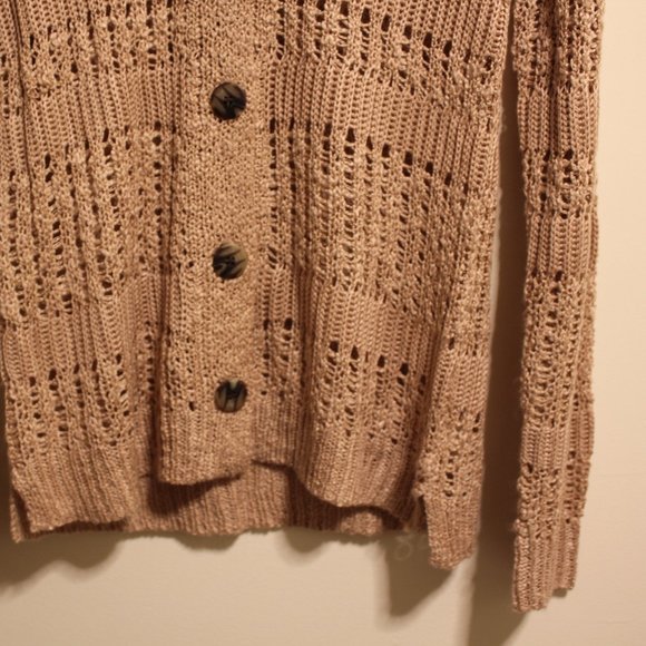 Mudd Kohl's Dusty Pink Knit Button Cardigan XS - Picture 2 of 7